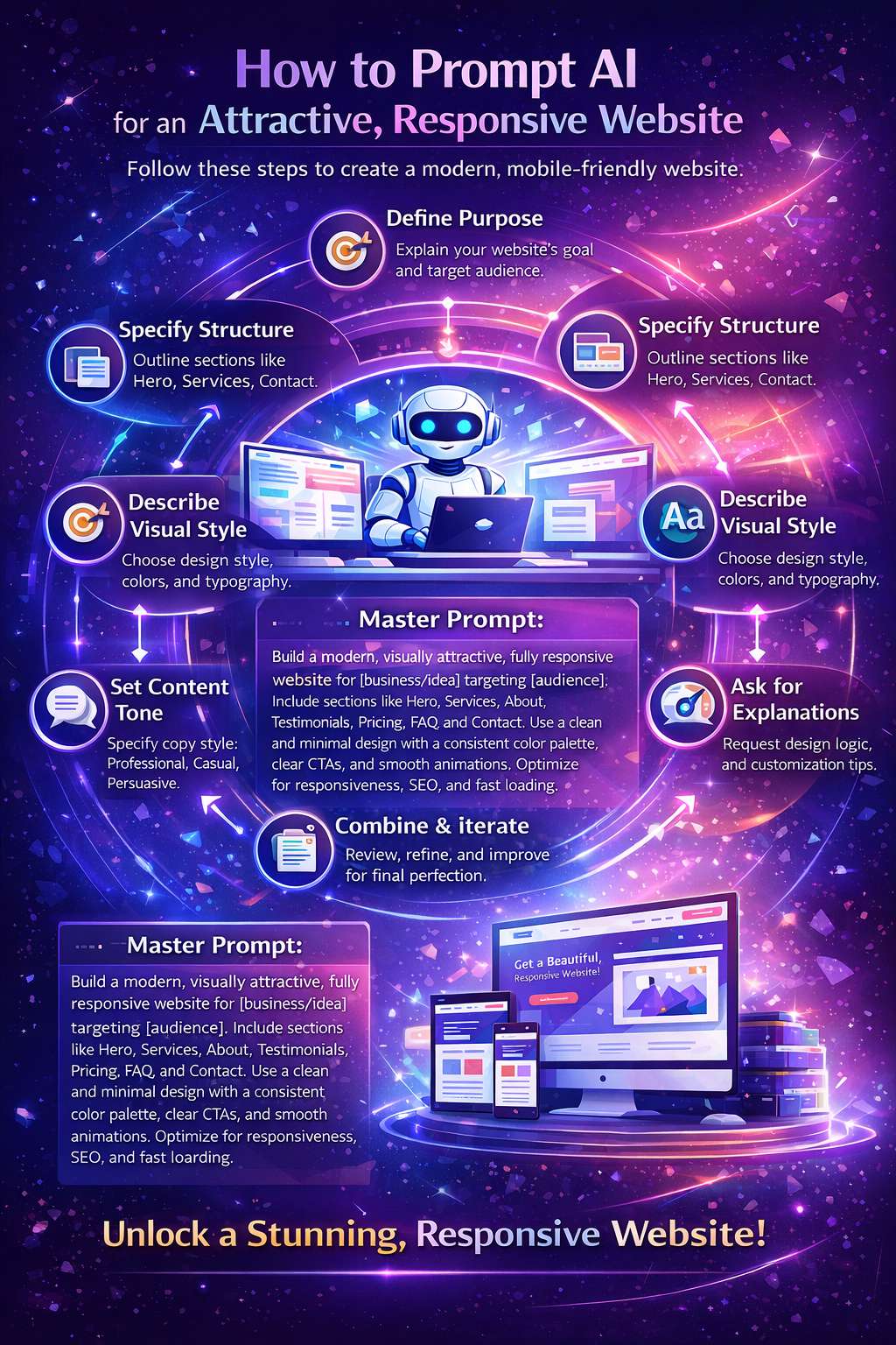 some ready-to-copy, high-quality prompts for build websitewww